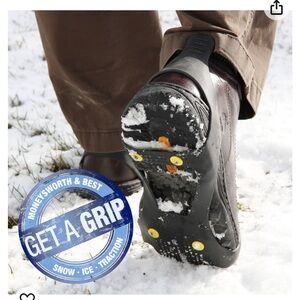 Non-slip Snow Grabbers Overshoes Size extra - Large Snow Ice Traction size 11-14